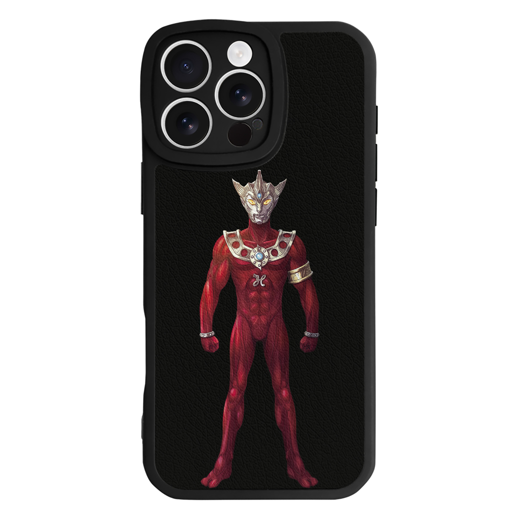 （画像用） ウルトラマン Ultraman 【iPhone 16シリーズ対応】シリコンスマホケース（レザー調） 材質：シリコン